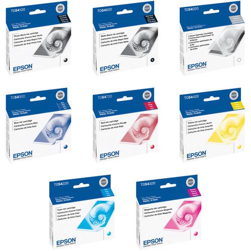 Epson Complete Ink Cartridge Set for Stylus Photo R800 & R1800
