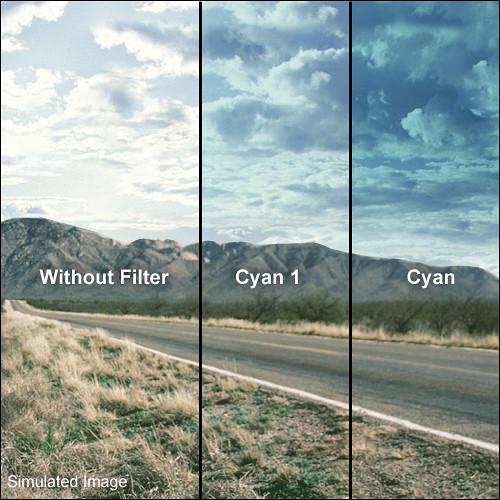 LEE Filters 100 x 150mm Hard-Edge Graduated Cyan Filter