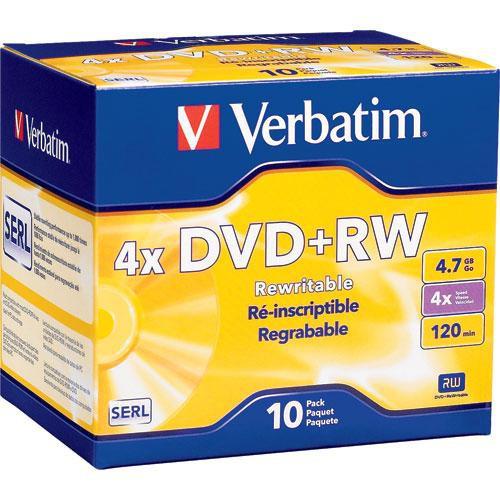 Verbatim DVD RW 4.7GB, 4x, Recordable Disc, Verbatim, DVD, RW, 4.7GB, 4x, Recordable, Disc