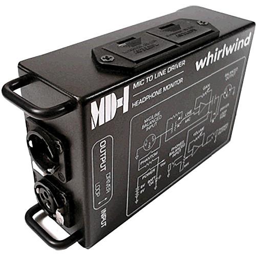 Whirlwind MD1 - Single Channel Microphone Preamp with Headphone Monitor