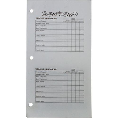 Winthrop-Atkins Order Forms for Proof Album Book - 5 x 5"