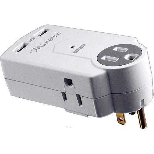 Aluratek Mini Surge Dual USB Charging Station, Aluratek, Mini, Surge, Dual, USB, Charging, Station