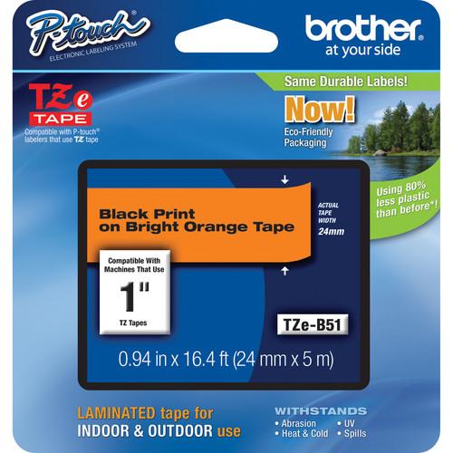 Brother TZeB51 Laminated Tape for P-Touch Labelers