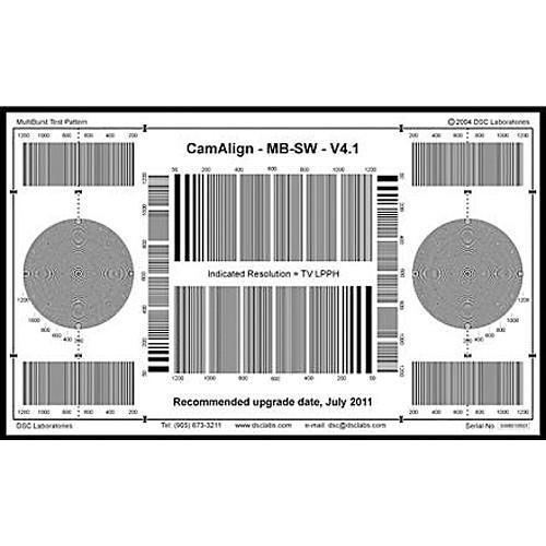 DSC Labs DX-1 MultiBurst Test Target