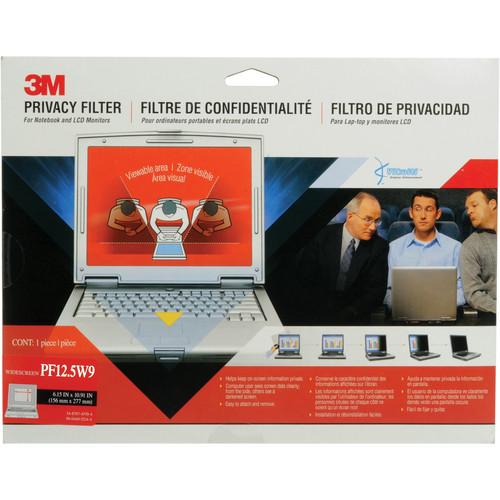 3M PF12.5W9 LCD Privacy Filter for 12.5" 16:9 Widescreen LCD Monitors Displays