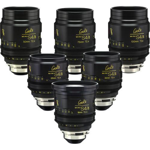 Cooke miniS4 i Cine Lens Set of Six Lenses, 18 to 100mm