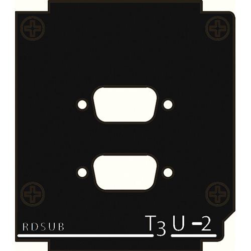 FSR T3U-2-RDSUB Right Insert Punched for 2 D-SUB
