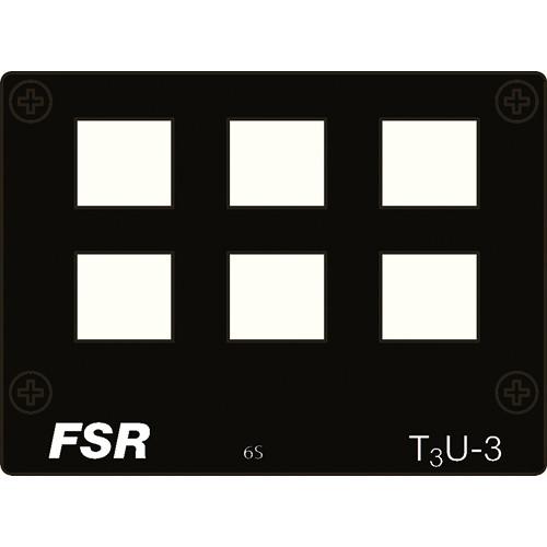 FSR T3U-3-6S Connector Plate for 6 Snap-in Connectors