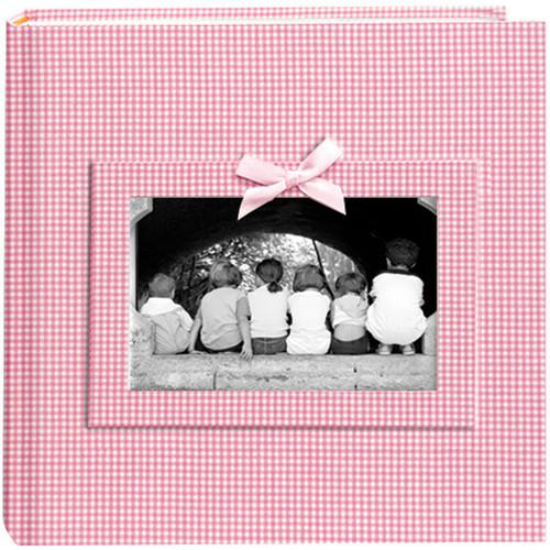 Pioneer Photo Albums DA200GRB-GP Baby Frame Gingham Fabric Memo Album