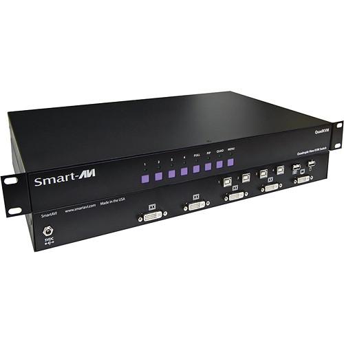 Smart-AVI 4-Port DVI USB 1.1 1.0 QuadKVM Switch