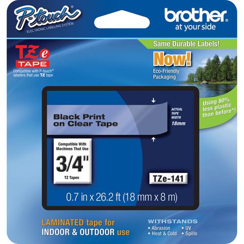 Brother TZe141 Laminated Tape for P-Touch Labelers