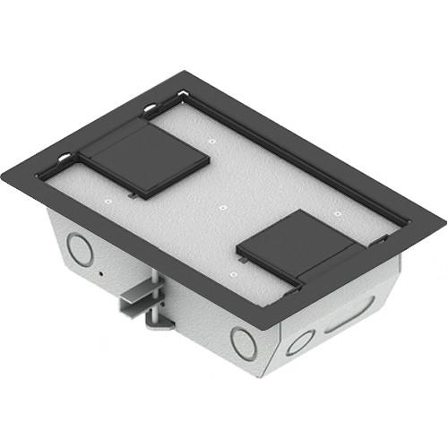 FSR RFL3-Q1G-GRYDD Carpet Trim Cover- Dual Door- 3.25" Deep Floor Box