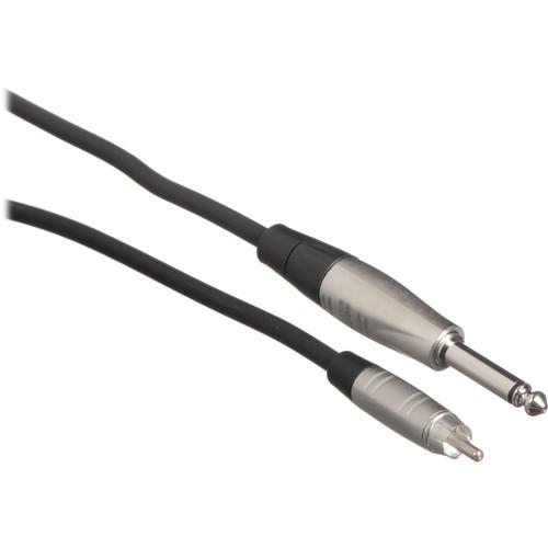 Hosa Technology HPR-010 Unbalanced 1 4" TS Male to RCA Male Audio Cable