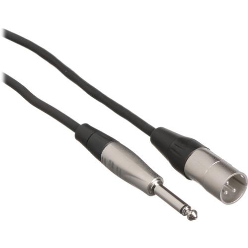 Hosa Technology HPX-020 Unbalanced 1 4" TS Male to 3-Pin XLR Male Audio Cable