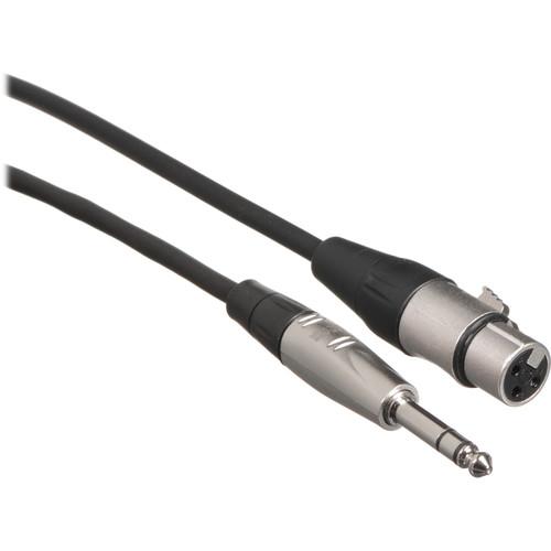 Hosa Technology HXS-003 Balanced 3-Pin XLR Female to 1 4" TRS Male Audio Cable