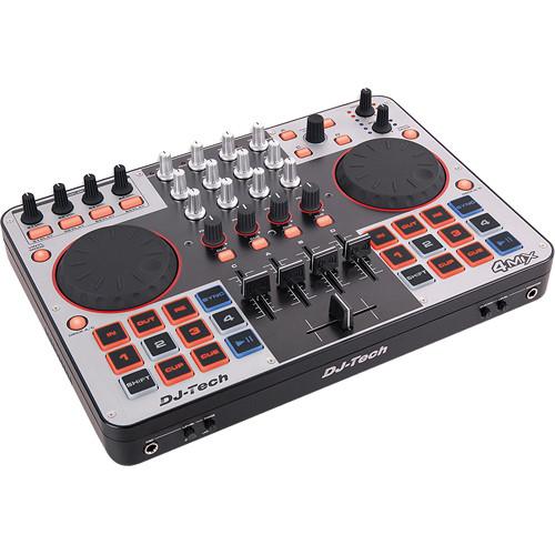 DJ-Tech 4MIX 4-Channel Controller with Audio Interface Built-in