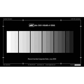 DSC Labs DX-1 102-Db 18 Step Grayscale Test Chart