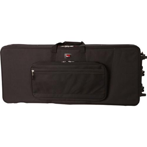 Gator Cases Rigid EPS Foam Lightweight Case with Wheels for Slim 76 Note Keyboards