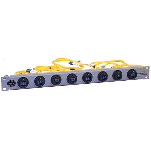 Tactical Fiber Systems Patch Panel with 4 BullsEye Duo Chassis Connectors & Patch Cables with LC Breakouts