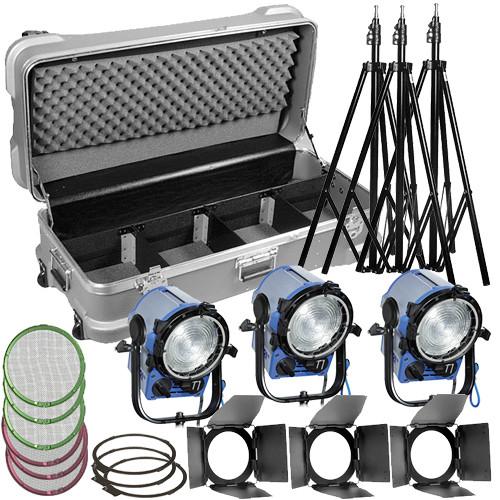 ARRI T1 Fresnel 1000W 3-Light Kit
