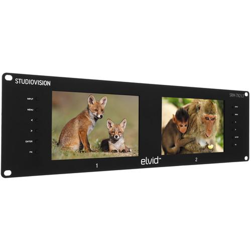 Elvid StudioVision Dual 7" Monitor Rackmount