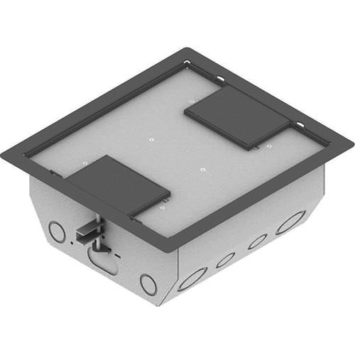 FSR RFL4.5-Q1G-GRYDD Carpet Trim Cover- Dual Door- 4.69" Deep Floor Box