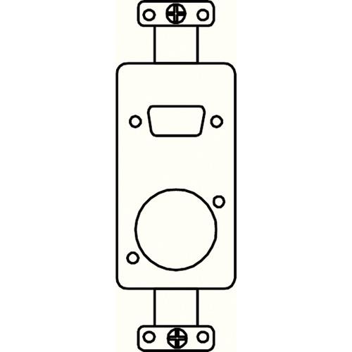 FSR SS-PDSXL-WHT Neutrik XLR & D-Sub Hole Plate