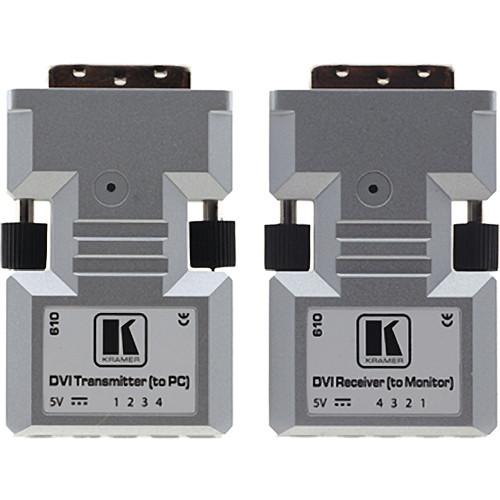 Kramer 610R T Detachable DVI Optical Transmitter & Receiver Pair