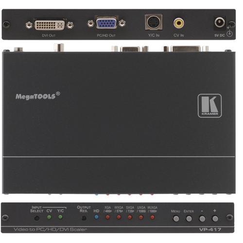 Kramer Video to Computer Graphics Video DVI HDTV ProScale Digital Scaler