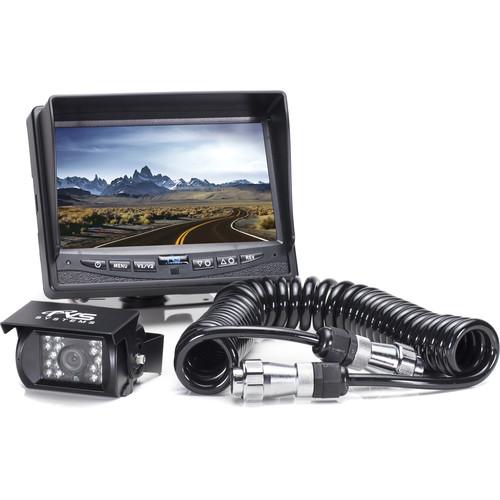 Rear View Safety Backup Camera System with 7" Monitor and Trailer Tow Quick Connect Kit