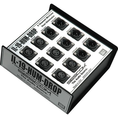 Sescom IL-19-HUM-DROP 6 Channel Hum Eliminator Isolator for FOH