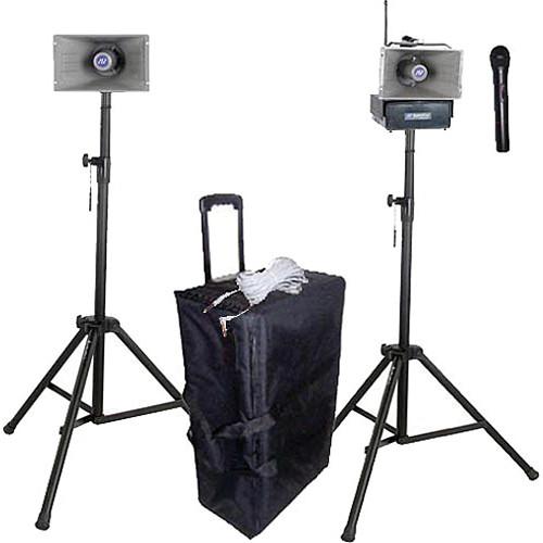 AmpliVox Sound Systems SW637 Half-Mile Hailer Portable Wireless PA Kit