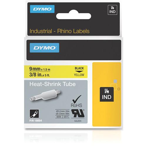 Dymo Yellow 3 8" Heat Shrink Tubes