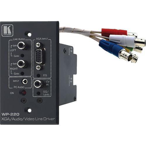 Kramer Computer Graphics & Video Line Amp w Audio & Wall Plate