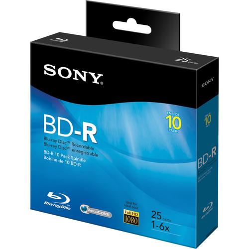 Sony 25 GB BD-R Discs 10-Pack