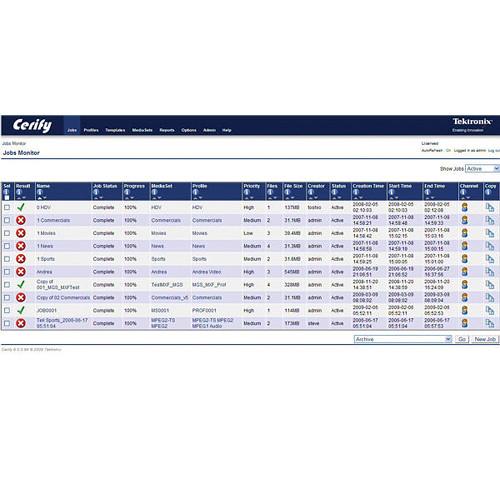 Tektronix Enterprise Solution for Cerify Software