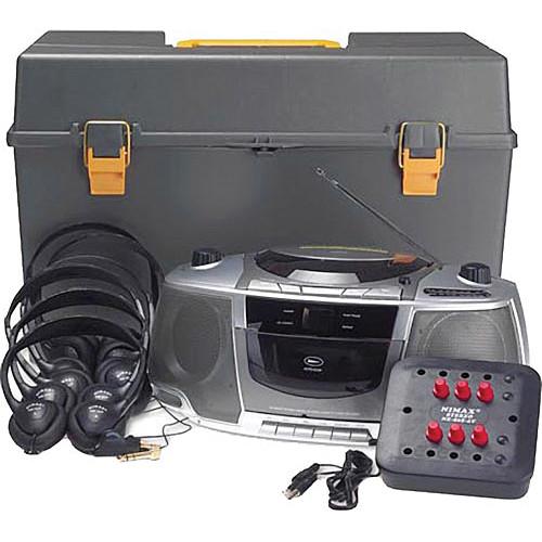AmpliVox Sound Systems SL1070 6-Station Listening Center Boombox with Headphones