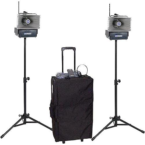 AmpliVox Sound Systems SW640 Half-Mile Hailer Portable Wireless PA Kit