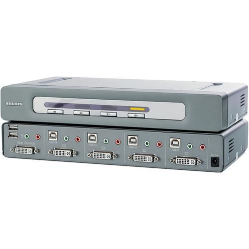 Belkin F1DN104D OmniView Secure 4-Port DVI-D KVM Switch