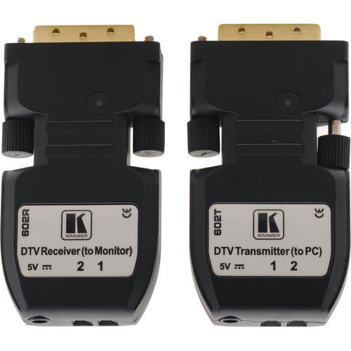 Kramer 602R T Detachable DVI Optical Transmitter & Receiver Pair