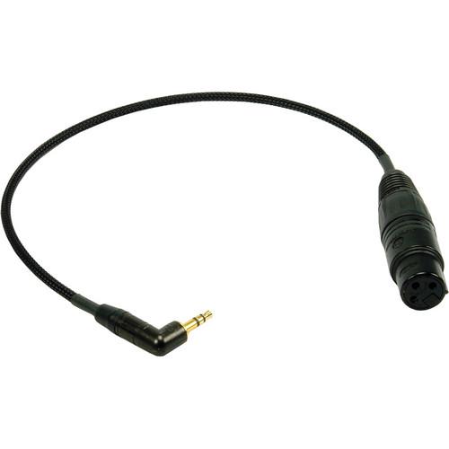 Remote Audio XLR3F to 3.5mm Right Angle Balanced Input Adapter for Red Epic and Scarlet - 1