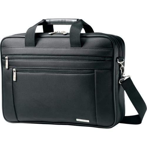Samsonite Classic Business Perfect Fit Two Gusset Laptop Bag - 15.6"