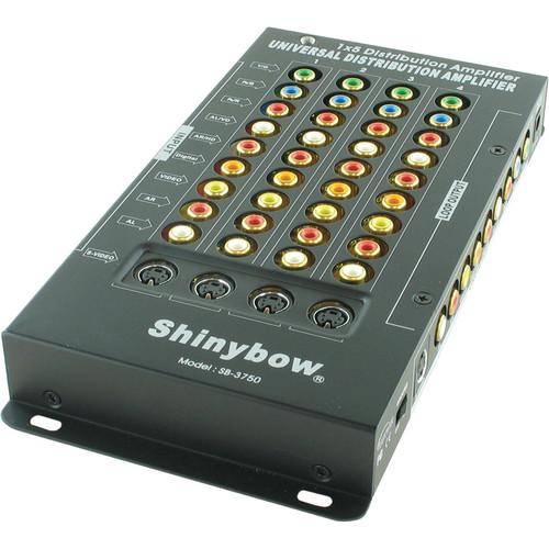 Shinybow SB-3750 1 x 4 Video Audio Distribution Amplifier with Loop-Through Out