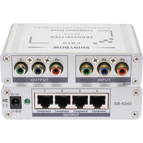 Shinybow SB-6340T CAT5 Component Video RGB HDTV 4-Port Transmitter