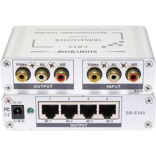 Shinybow SB-6345T CAT5 Composite Video and Digital & Stereo Audio Transmitter