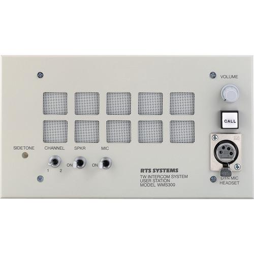 Telex WMS-300L Wall Mount User Station w A5F Headset Connector