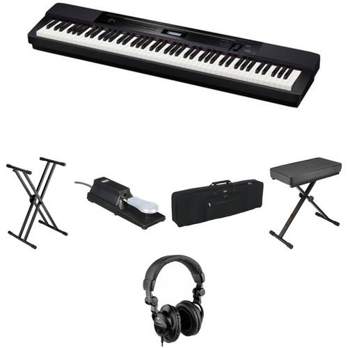 Casio PX-350 88-Key Piano Essentials Bundle