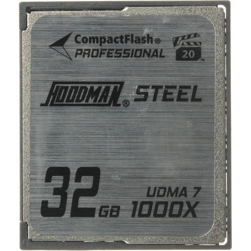 Hoodman 32GB CompactFlash Memory Card Professional STEEL 1000x UDMA
