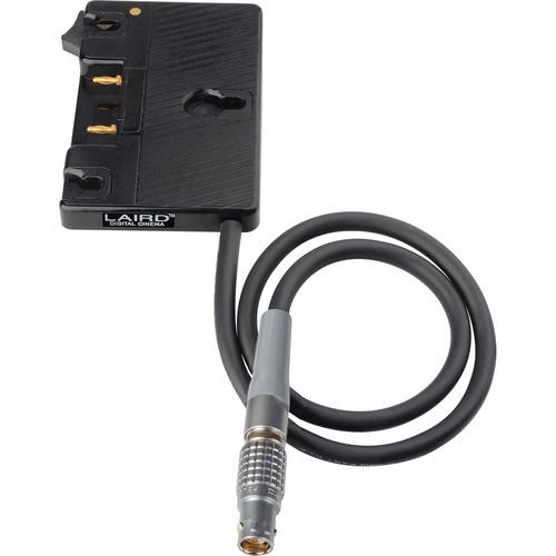 Laird Digital Cinema RD1-AB-1B6F-RA 4 K Anton Bauer Style Gold Mount Battery Plate with LEMO 1B