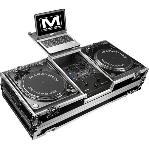 Marathon MA-2TTRN61WLT-BATTLE Flight Road Coffin Case with Low Profile Wheels